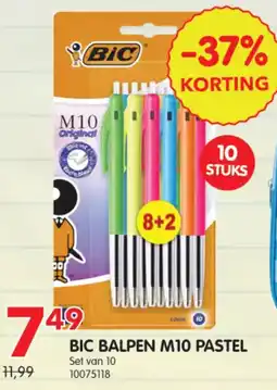 Yess Bic balpen m10 pastel aanbieding