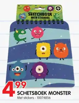 Yess Schetsboek monster aanbieding
