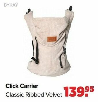 Baby-Dump Click carrier classic ribbed velvet aanbieding