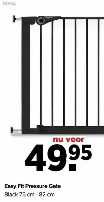 Baby-Dump Easy fit pressure gate black aanbieding
