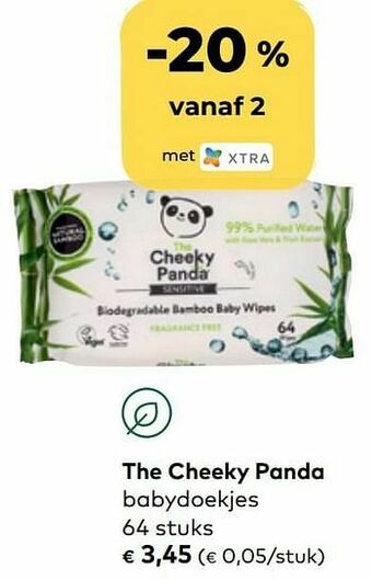 Bio Planet The cheeky panda babydoekjes aanbieding