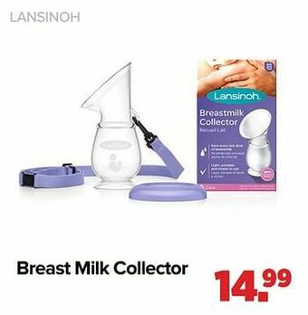 Breast milk collector