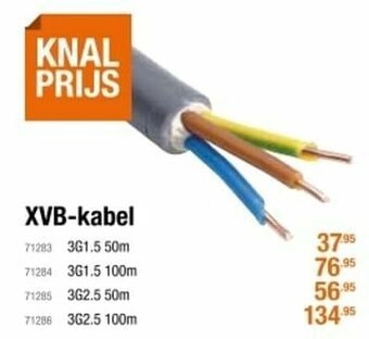 Cevo Xvb-kabel aanbieding