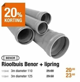 Cevo Rioolbuis benor + lipring aanbieding