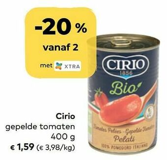Bio Planet Cirio gepelde tomaten aanbieding