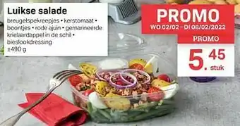 Buurtslagers Luikse salade aanbieding