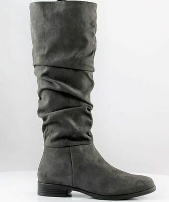 Berca Shoes Claudia Ghizzani Lange Laars Plat Dames - Grijs aanbieding