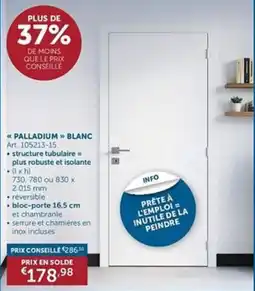 Zelfbouwmarkt Palladium blanc aanbieding