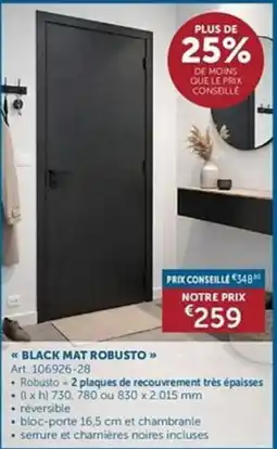 Zelfbouwmarkt Black mat robusto aanbieding