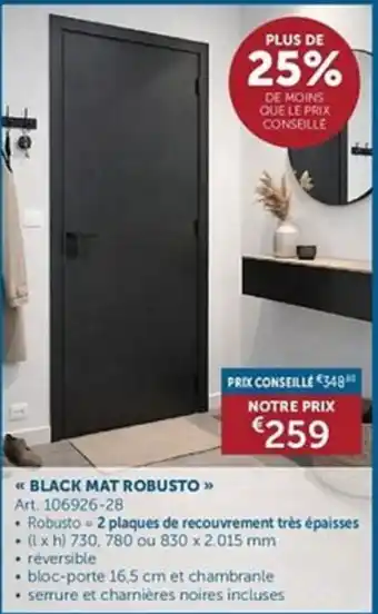 Black mat robusto
