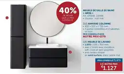 Zelfbouwmarkt Meuble de salle de bains Ames aanbieding