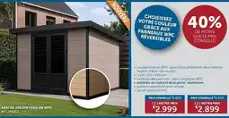 Zelfbouwmarkt Abri de jardin yana en wpc aanbieding