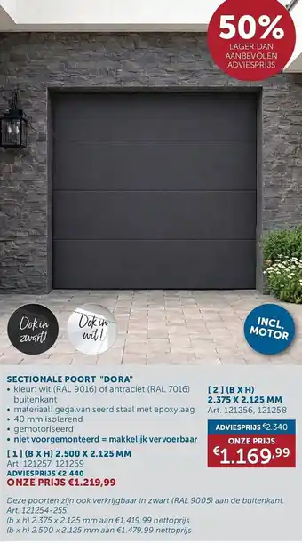Sectionale poort "Dora"