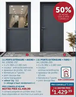 Zelfbouwmarkt Porte extérieure faro aanbieding