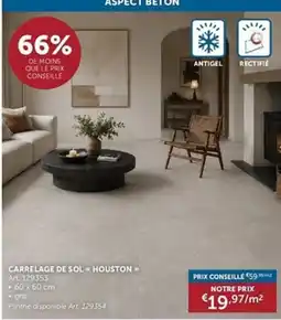 Zelfbouwmarkt Carrelage de sol houston aanbieding