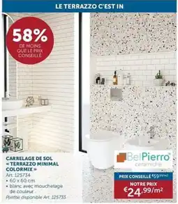 Zelfbouwmarkt Carrelage de sol terrazzo minimal colormix aanbieding