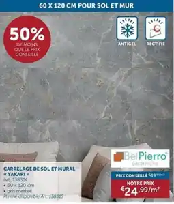 Zelfbouwmarkt Carrelage de sol et mural yakari aanbieding