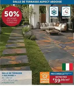 Zelfbouwmarkt Dalle de terrasse kalahari aanbieding
