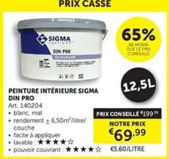Peinture intérieure sigma din pro
