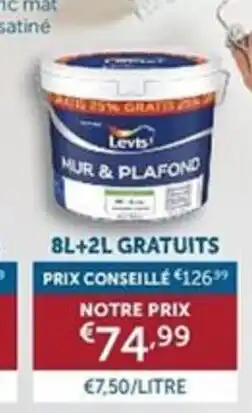 Zelfbouwmarkt Levis mur & plafond aanbieding
