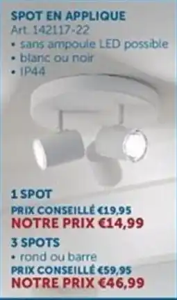 Zelfbouwmarkt Spot en applique aanbieding