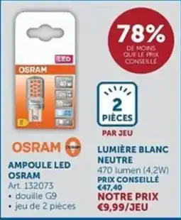 Zelfbouwmarkt Ampoule led osram aanbieding