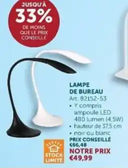 Zelfbouwmarkt lampe de bureau aanbieding