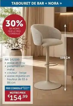 Zelfbouwmarkt Tabouret de bar nora aanbieding