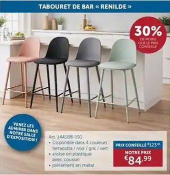 Tabouret de bar renilde