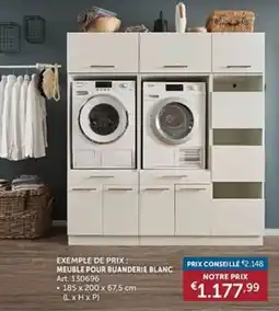 Zelfbouwmarkt Meubles pour une buanderie bien rangée aanbieding