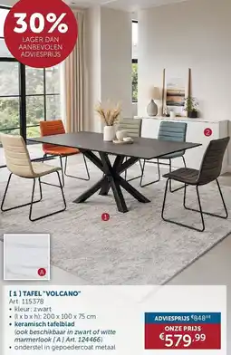 Zelfbouwmarkt Tafel volcano aanbieding