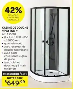 Zelfbouwmarkt Cabine de douche payton aanbieding
