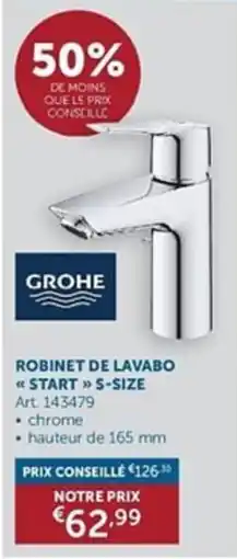 Zelfbouwmarkt Robinets de lavabo start s-size aanbieding