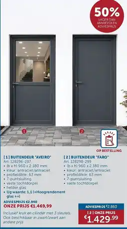 Zelfbouwmarkt Buitendeur faro aanbieding