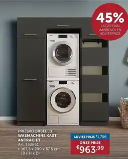 Zelfbouwmarkt Wasmachine kast aanbieding