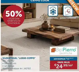 Zelfbouwmarkt Vloertegel Lusso Ceppo aanbieding