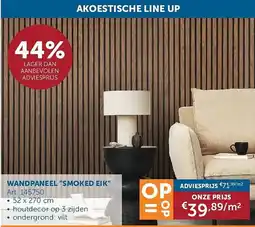 Zelfbouwmarkt wandpaneel smoked eik aanbieding