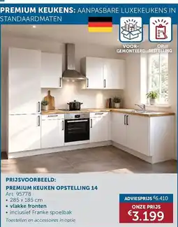 Zelfbouwmarkt Premium keuken opstelling 14 aanbieding