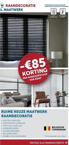 Zelfbouwmarkt Raamdecoratie aanbieding