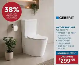 Zelfbouwmarkt wc 'gerok' wit aanbieding
