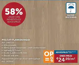 Zelfbouwmarkt PVC/LVT planken rigid aanbieding