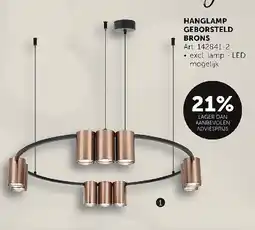 Zelfbouwmarkt Hanglamp geborsteld brons aanbieding