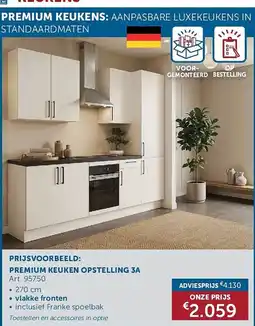 Zelfbouwmarkt Premium keuken opstelling 3a aanbieding
