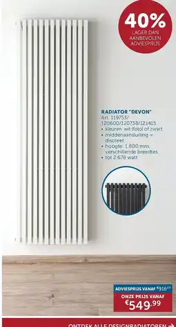 Zelfbouwmarkt Radiator devon aanbieding