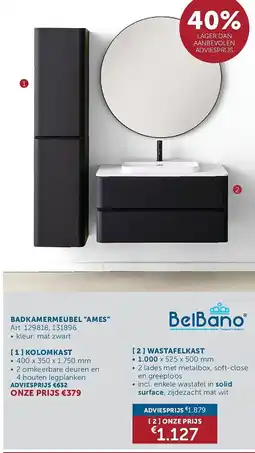 Zelfbouwmarkt Badkamermeubel ames aanbieding