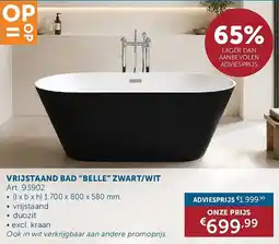 Zelfbouwmarkt Vrijstaand bad belle aanbieding