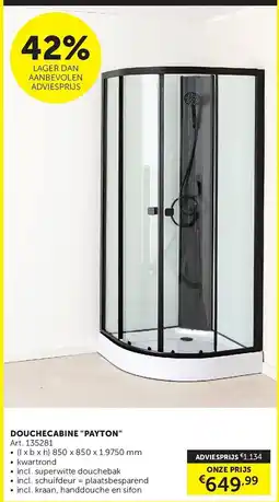 Zelfbouwmarkt douche cabine payton aanbieding