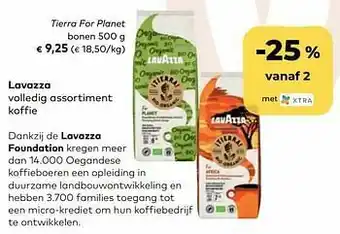 Lavazza tierra for planet bonen