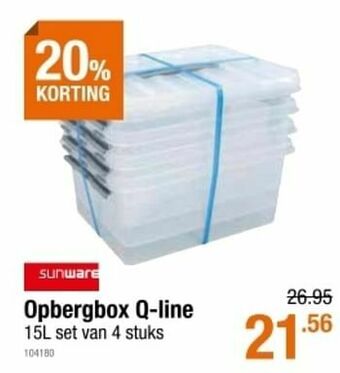 Cevo Opbergbox q-line aanbieding