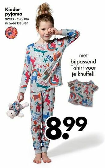 Wibra Kinder pyjama aanbieding